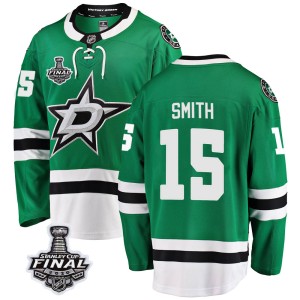 Men's Dallas Stars Bobby Smith Fanatics Branded Breakaway Home 2020 Stanley Cup Final Bound Jersey - Green