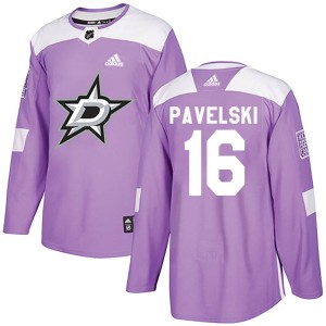 Youth Dallas Stars Joe Pavelski Adidas Authentic Fights Cancer Practice Jersey - Purple
