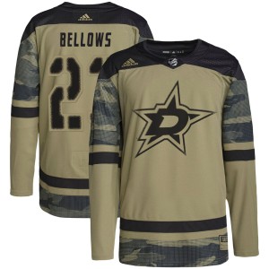 Youth Dallas Stars Brian Bellows Adidas Authentic Military Appreciation Practice Jersey - Camo