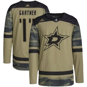 Youth Dallas Stars Mike Gartner Adidas Authentic Military Appreciation Practice Jersey - Camo