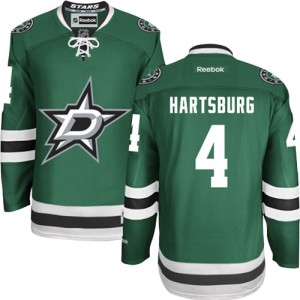 Men's Dallas Stars Craig Hartsburg Reebok Authentic Home Jersey - Green