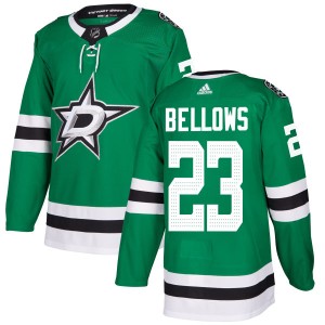 Men's Dallas Stars Brian Bellows Adidas Authentic Kelly Jersey - Green