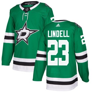 Men's Dallas Stars Esa Lindell Adidas Authentic Kelly Jersey - Green