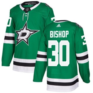 Youth Dallas Stars Ben Bishop Adidas Authentic Home Jersey - Green