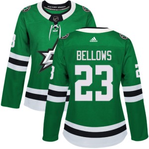 Women's Dallas Stars Brian Bellows Adidas Authentic Home Jersey - Green