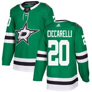 Youth Dallas Stars Dino Ciccarelli Adidas Authentic Home Jersey - Green
