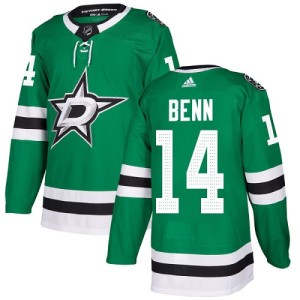Youth Dallas Stars Jamie Benn Adidas Authentic Home Jersey - Green