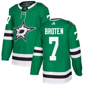 Youth Dallas Stars Neal Broten Adidas Authentic Home Jersey - Green