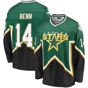 Men's Dallas Stars Jamie Benn Fanatics Branded Premier Breakaway Kelly /Black Heritage Jersey - Green