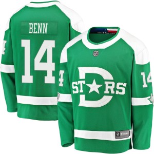 Men's Dallas Stars Jamie Benn Fanatics Branded 2020 Winter Classic Breakaway Player Jersey - Green