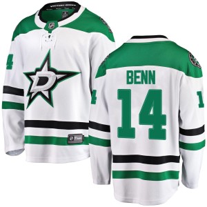 Youth Dallas Stars Jamie Benn Fanatics Branded Breakaway Away Jersey - White