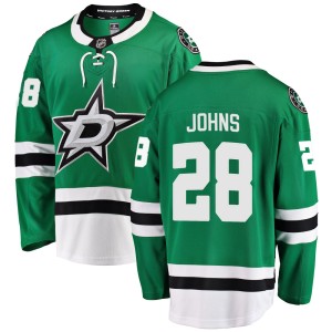 Youth Dallas Stars Stephen Johns Fanatics Branded Breakaway Home Jersey - Green
