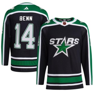 Men's Dallas Stars Jamie Benn Adidas Authentic Reverse Retro 2.0 Jersey - Black